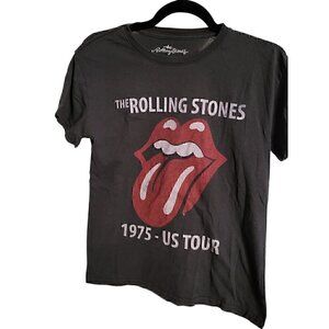2020 The Rolling Stones 1975 US Concert Tour Graphic T Shirt Size Small  Black.